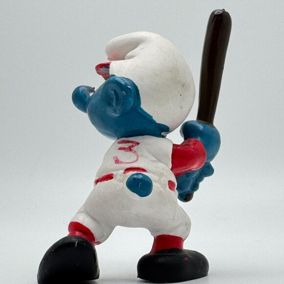 Smurf Figurine Lot of 3 Baseball Batter Gift Smurf Leprechaun Schleich Vtg - Picture 12 of 16